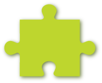 Hellgrünes Puzzle-Teilchen Icon zur Visualisierung: mit dem HeldenPuzzle Bedürfnisse klären und Ziele setzen in der ganzheitlichen, psychologischen Ernährungsberatung und Hypnosetherapien in Dübendürf bei Zürich